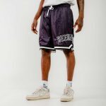 Bee Unusual Doily Mesh Basketball Shorts Black AB-259000