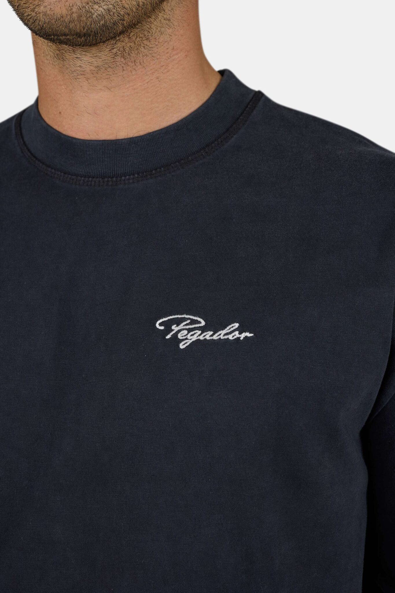 PEGADOR SIGNAR OVERSIZED TEE VINTAGE BLACK UNBLEACHED 4616-065/352-M-GR  - Image 2