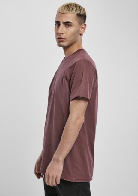 U67I Urban Classics T-Shirt Basic Open Edge Pigment Dyed cherry TB3926 - Image 1