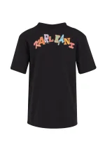 KARL KANI KIDS KANI PATCHES T-SHIRT JUNIOR BLACK KC252-003-1 - Image 2