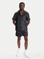 Karl Kani Signature Aop Resort Shorts Black KM252-010-1 - Image 5