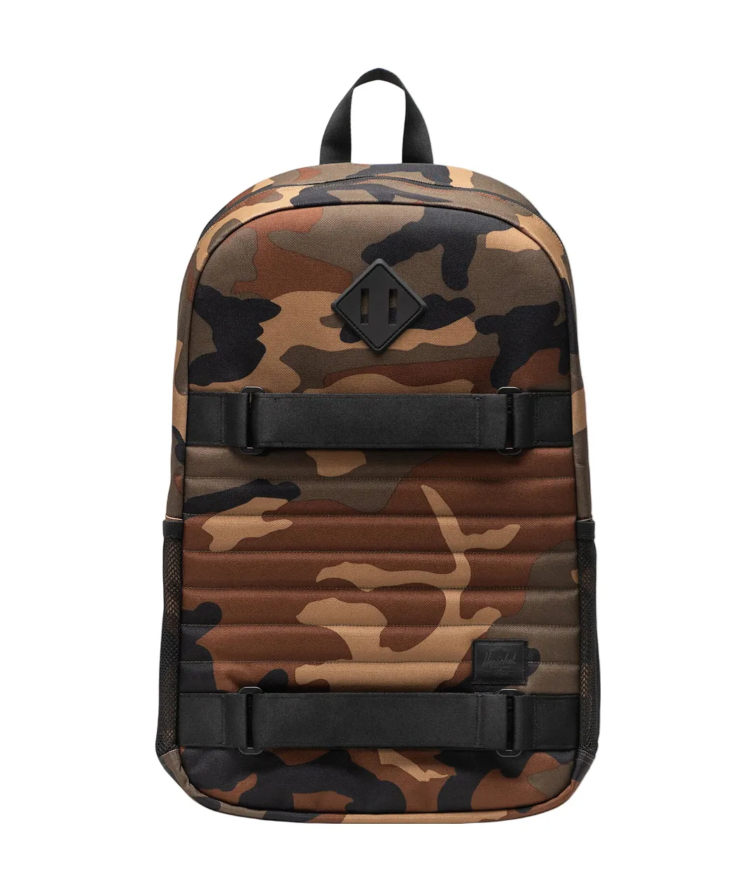 11668_07120_1.jpg HERSCHEL FLEET SKATE BACKPACK WOODLAND CAMO/BLACK 11668-07120-OS 19.00"(H) x 12.25"(W) x 6.50"(D), 28.0L - Image 1