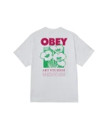OBEY ART STUDIO FLOWERS TEE WHITE 165264234-WHT - Image 3