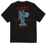 OBEY PEACE & JUSTICE STATUE TEE BLACK 165264238-BLK - Image 2