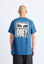 OBEY EYES ICON II CLASSIC T-SHIRT HARBOR BLUE 165262142-HBU - Image 2