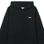 OBEY BOLD STAR EXTRA HEAVY HOOD FLEECE BLACK 112470224 BLK - Image 6