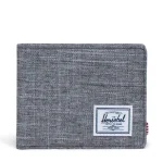 HERSCHEL SUPPLY ROY WALLET RAVEN CROSSHATCH 30072-00919-OS 3.50"(H) x 4.50"(W) x 0.50"(D)