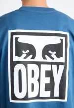 OBEY EYES ICON II CLASSIC T-SHIRT HARBOR BLUE 165262142-HBU - Image 5
