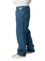 HOMEBOY X-TRA BAGGY DIAMOND DENIM WASHED BLUE 01PA0340-81 - Image 4