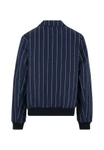 KARL KANI PINSTRIPES WOOL JACKET BLUE KM253-045-1 - Image 5