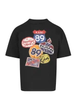 KARL KANI RETRO PATCH PRINT T-SHIRT BLACK KM253-001-1 - Image 4