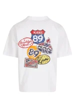 KARL KANI RETRO PATCH PRINT T-SHIRT WHITE KM253-001-2 - Image 4