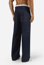 PEGADOR APEX LOOSE JEANS DARK RAW BLUE PGDR-6284-607 - Image 2