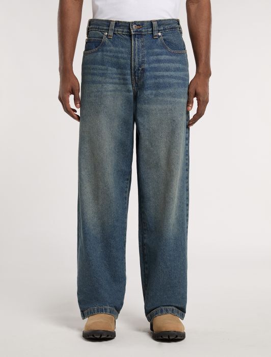 DK0A87NKL231-1_1_24 DICKIES HILHAM DENIM KHAKI TNTD BLUE DK0A87NKL231 - Image 1