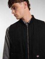 DICKIES QUILTED CANVAS VEST BLACK DK0A87O4BLK1 - Image 3