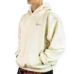 KARL KANI SIGNATURE STAR PRINT OS HOODIE BEIGE KM253-015-2 - Image 4