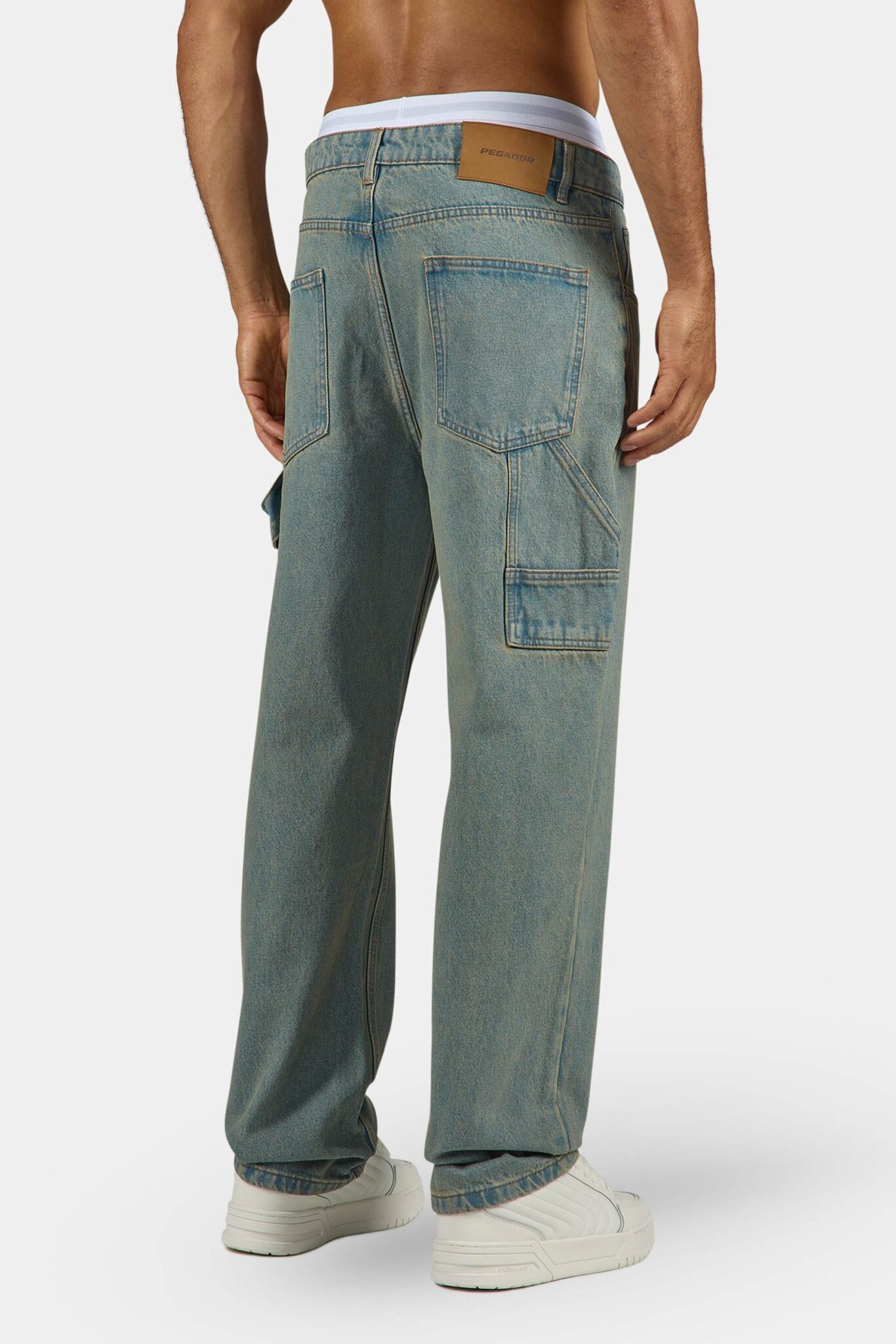 PEGADOR DRATO BAGGY WORKWEAR JEANS WASHED VINTAGE BLUE 4400-230-M-GR - Image 2