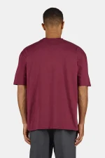 PEGADOR MAGTEN OVERSIZED TEE WASHED MAROON RED PGDR-6312-614 - Image 4