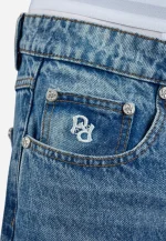 PEGADOR AXAS LOOSE JEANS SPRAYED WASHED BLUE PGDR-6287-608/012-28 - Image 4