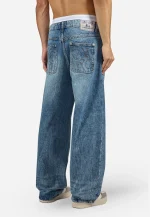 PEGADOR AXAS LOOSE JEANS SPRAYED WASHED BLUE PGDR-6287-608/012-28 - Image 2
