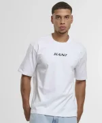 KARL KANI RETRO PATCH PRINT T-SHIRT WHITE KM253-001-2