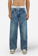 PEGADOR AXAS LOOSE JEANS SPRAYED WASHED BLUE PGDR-6287-608/012-28