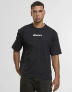 KARL KANI RETRO PATCH PRINT T-SHIRT BLACK KM253-001-1