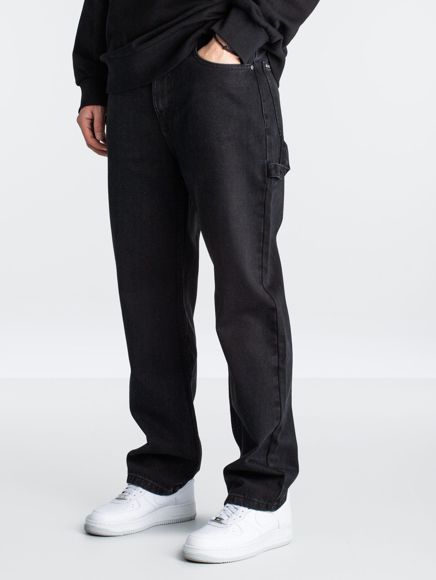 pegador_drato_baggy_workwear_jeans_pgdr_4400_002_3961 PEGADOR DRATO BAGGY WORKWEAR JEANS WASHED BLACK 4400-002-M-GR - Image 1