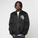 KARL KANI LEGACY FAUX SUEDE BOWLING JACKET BLACK KM254-037-1