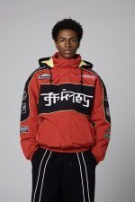 GRIMEY RACE WAR PULL OVER JACKET RED GPVJ199-RED - Image 3