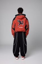 GRIMEY RACE WAR PULL OVER JACKET RED GPVJ199-RED - Image 5
