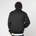 KARL KANI LEGACY FAUX SUEDE BOWLING JACKET BLACK KM254-037-1 - Image 3
