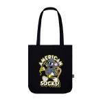 AMERICAN SOCKS STREET RAT TOTE BAG ASG168 BLACK 38 x 42 cm