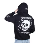 AMERICAN SOCKS Don't Look Back Zip Hoodie Black ASG140 - Image 2