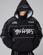 GRIMEY RACE WAR PULL OVER JACKET BLACK GPVJ199-BLK