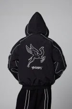 GRIMEY RACE WAR PULL OVER JACKET BLACK GPVJ199-BLK - Image 2