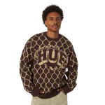 Huf Breakthrough Crewneck Sweater Bison KN00557-BISON - Image 4