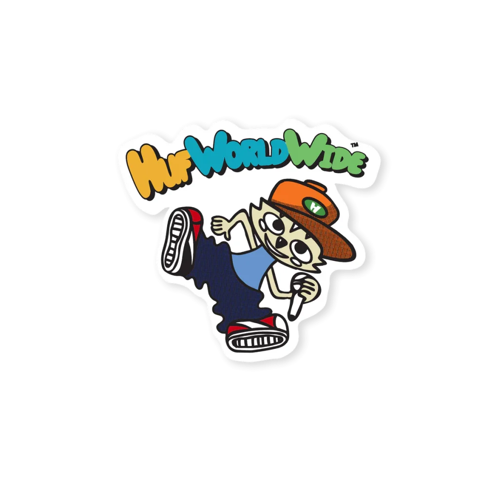 Huf Chop Kick Block Sticker Multi AC01127-MULTI-O/S - HUF