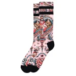 American Socks Feline Hearts Mid High Signature AS507
