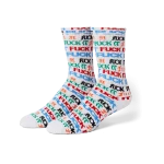 HUF FUCK IT FLYER SOCK WHITE SK00909_WHITE