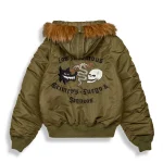 GRIMEY THE PLANET N-2B FLIGHT JACKET GFJN198-GRN - Image 2