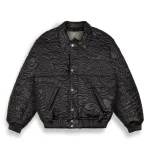 GRIMEY SAMPANS PU LEATHER JACKET BLACK GPLJ196-BLK