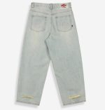 GRIMEY ROYAL PAW BIG BOY DENIM PANTS WASHED LIGHT BLUE GBBDJ292_WBLU - Image 2