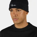 PEGADOR SIGNAR HEAVY KNIT BEANIE BLACK WHITE 6375-001/004 - Image 2
