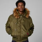 GRIMEY THE PLANET N-2B FLIGHT JACKET GFJN198-GRN - Image 3
