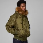 GRIMEY THE PLANET N-2B FLIGHT JACKET GFJN198-GRN - Image 5