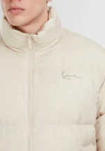 KARL KANI AOP SIGNATURE PUFFER JACKET BEIGE KM253-024-2 - Image 2