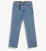 GRIMEY THE PLANET REGULAR DENIM PANTS WASHED BLUE GJLP296-WBLU