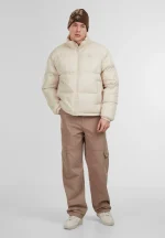 KARL KANI AOP SIGNATURE PUFFER JACKET BEIGE KM253-024-2 - Image 5