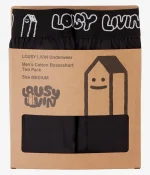 LOUSY LIVIN BOXERBRIEFS BOXERSHORTS BLACK 2 PACK LUUVBP2P - Image 2
